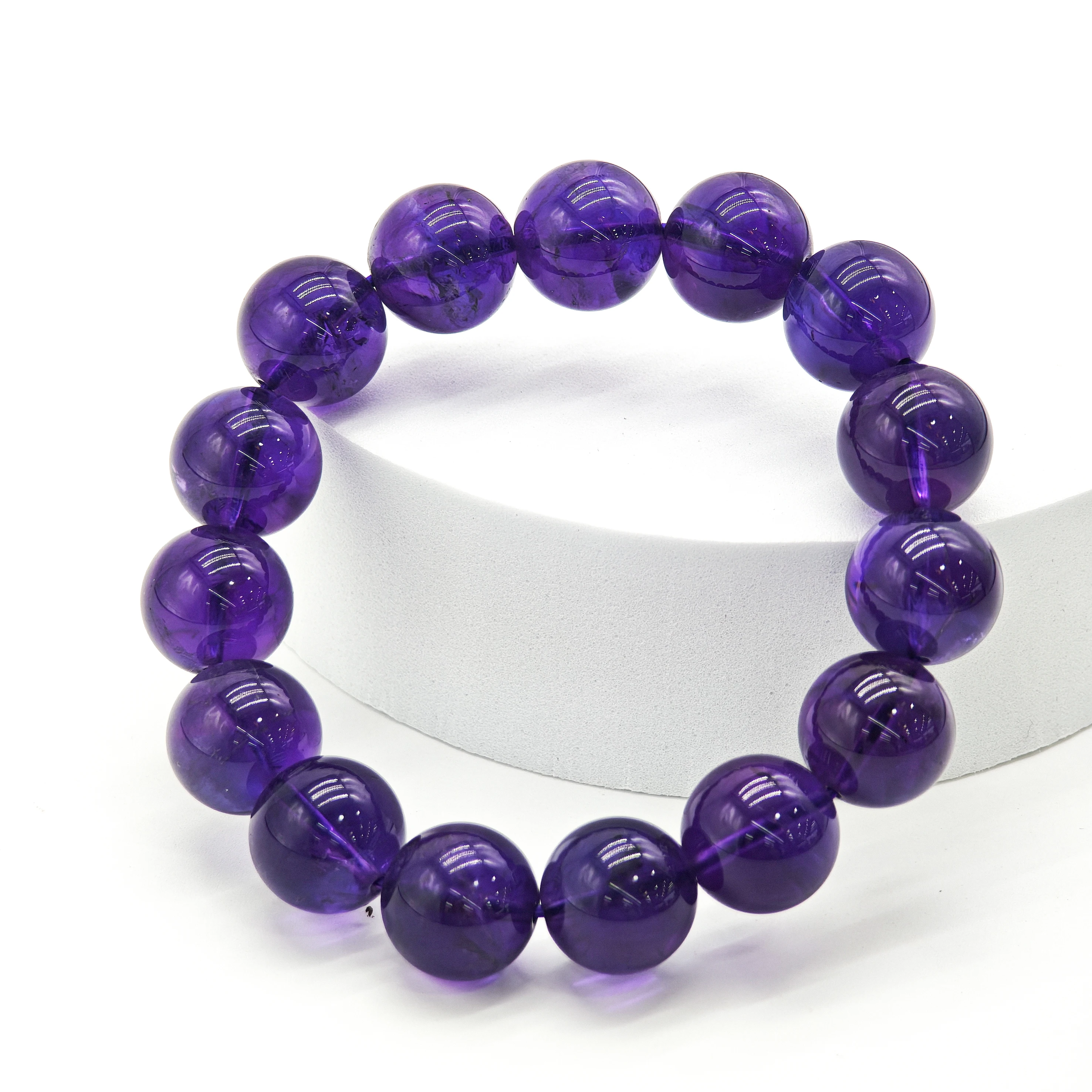 AAA  Amethyst Bracelet 6-16mm | Purple Healing Stone for Calmness & Intuition, Luxury Spiritual Jewelry Gift with Free Shipping