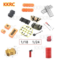 1/18 1/24 RC paletli araç dekorasyon çanta bagaj Net uyku tulumu Mini kürek trxfor SCX24 AX24 FMS24 MINIZ için Xiaomi Jimny