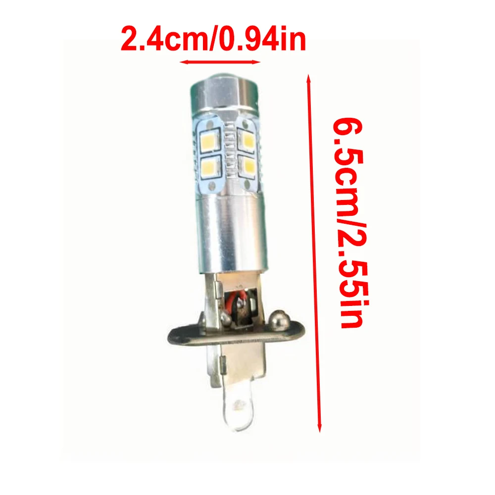 2 Pcs H1 LED Headlight Bulbs 6000K Super Bright Car High Low Beam Motorcycle Headlights Auto Light Car Accessories