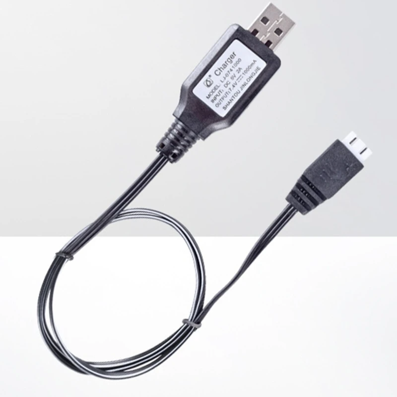 7.4V Li-ion Battery USB Charging Cable 1000mA Li-ion Battery XH-3P Reverse for 18650 Battery Pack for Remote