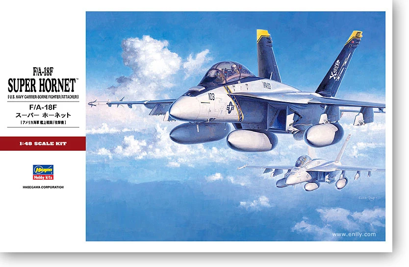 

Hasegawa 07238 Static Assembled Model Toy 1/48 Scale For US F/A-18F Super Hornet Skeleton Painting Model Kit