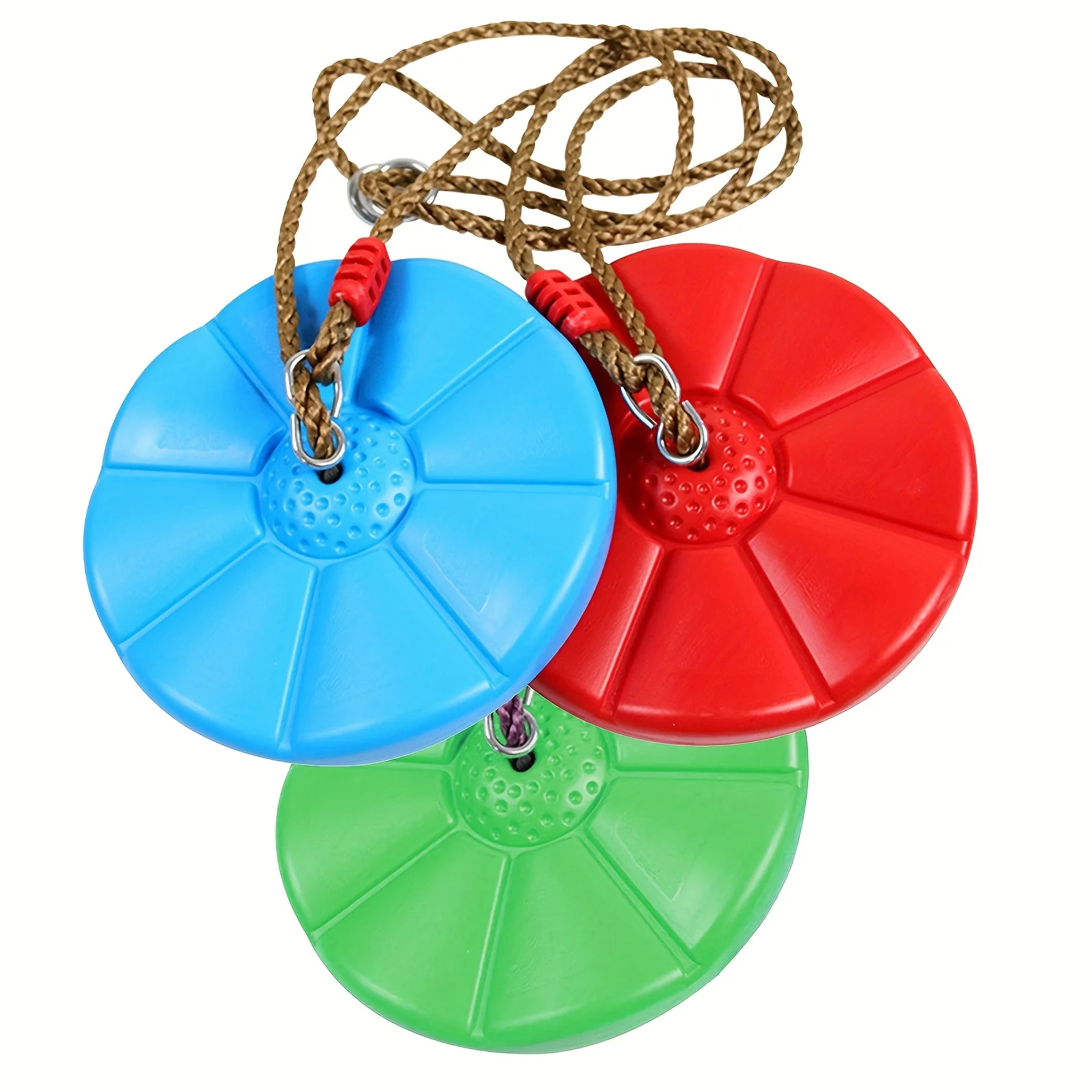 3PCS Children's Disc Swing Children's 8+ Indoor And Outdoor Sports Thickened Octagonal Petal Swing, garden toy, gift, sensory