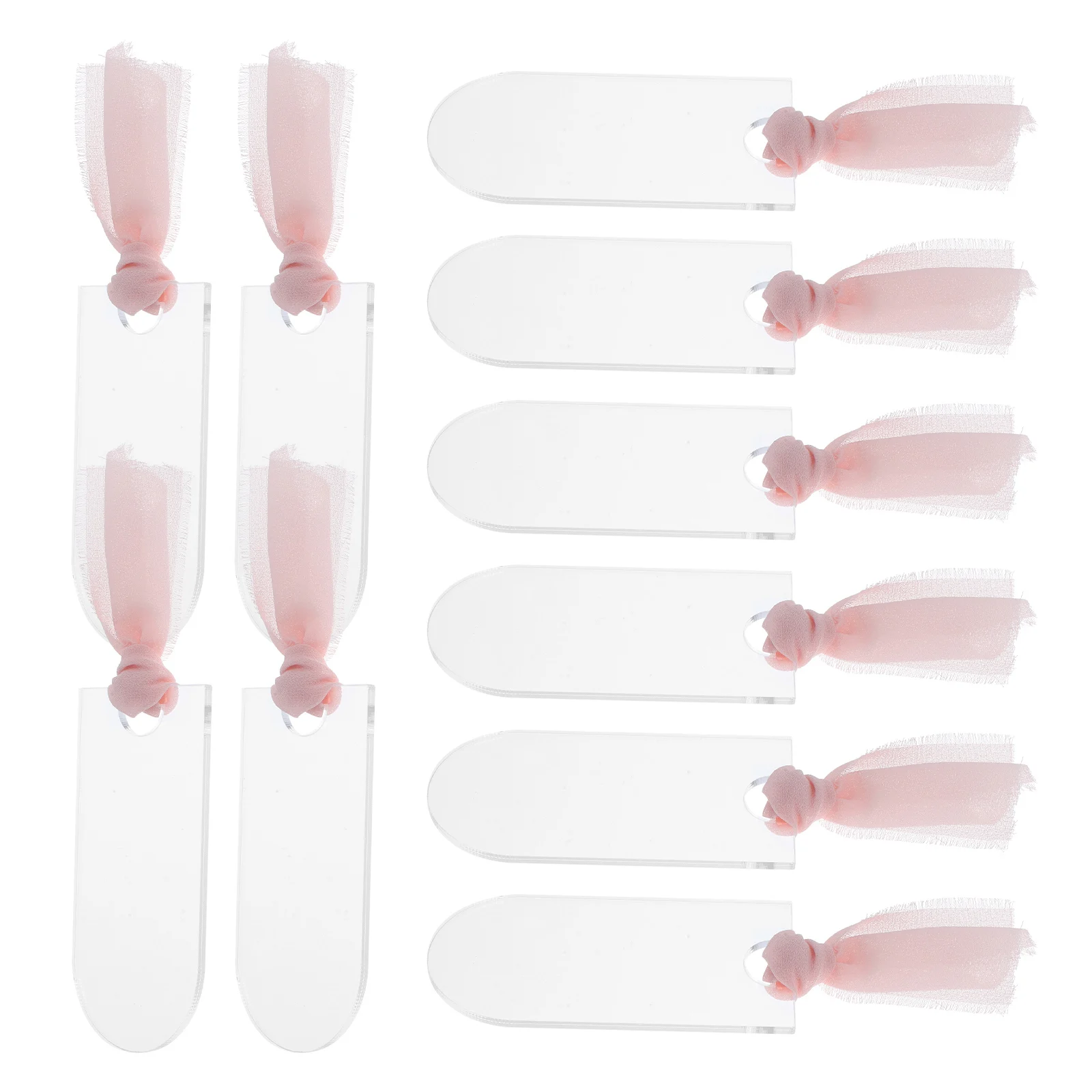

20 Pcs Acrylic Seat Labels Elegant Arch Blank Place Cards Table Name Tags Wedding Party Banquet Reusable Clear Signs Folder