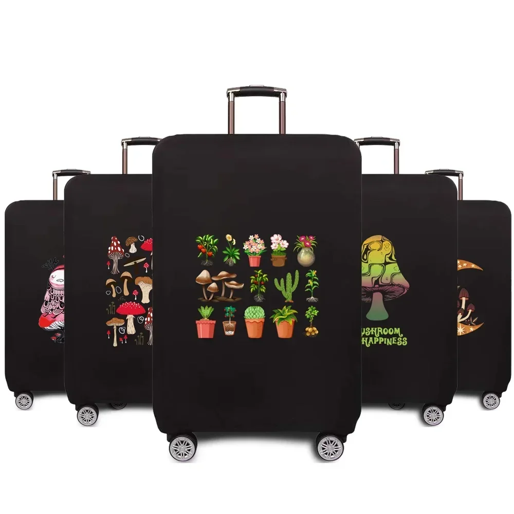 Travel Accessory Suitcase Cover Luggage Protective Case Mushroom Pattern Series 18-32Inch Trolley Cover Elastic