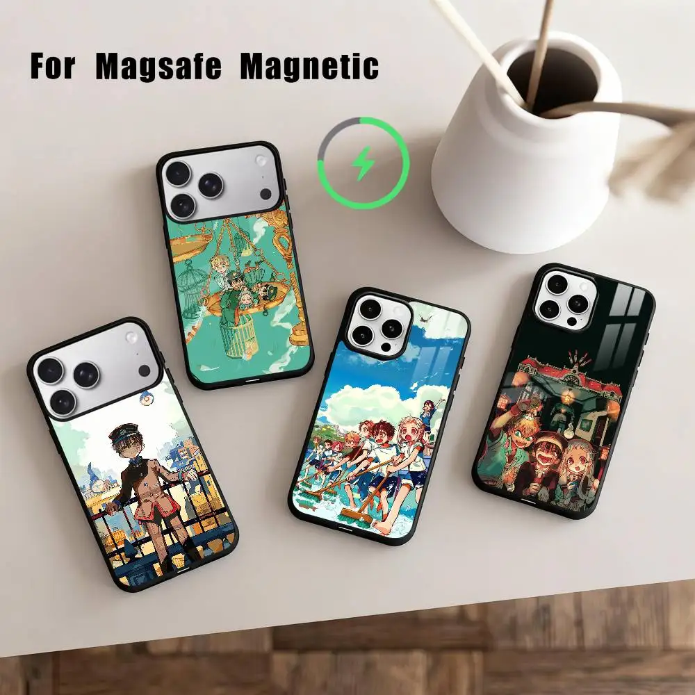 

Campus Manga Toilet-Bound Hanako-kun Phone Case For iPhone17,16,15,14,13,12,11 Plus,For Magnetic Wireless Charge Cover
