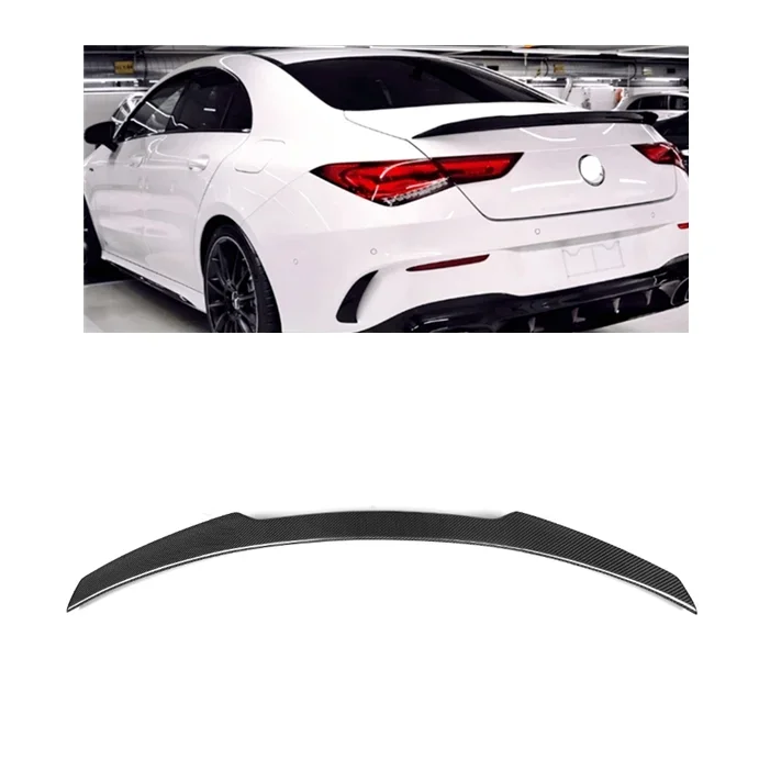 

W118 FD style Dry Carbon fiber rear Truck wings spoiler for Mercedes CLA class 2020+ Car Trunk Boot Spoiler