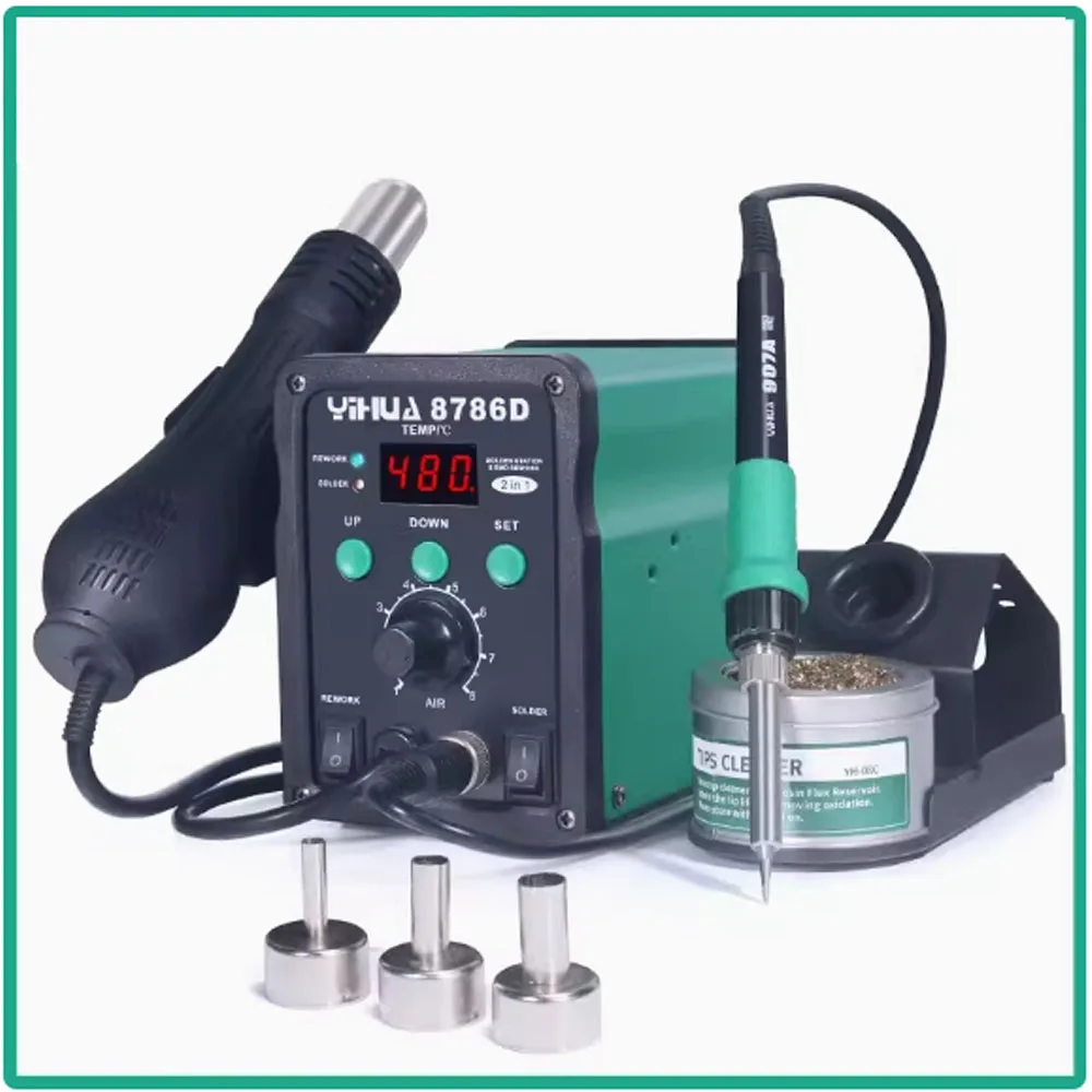 

Digital Display Hot Air Disassembly Welding Table Hot Air Gun Welding Table Two in One 220V/110V