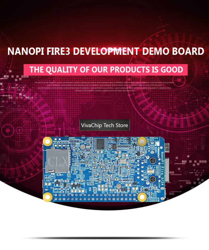 VivaCTNanoPi Fire3 Development Demo Board S5P6818 1.4GHz CPU 1GB DDR3 GPIO Port Support Android Debian FriendlyCore