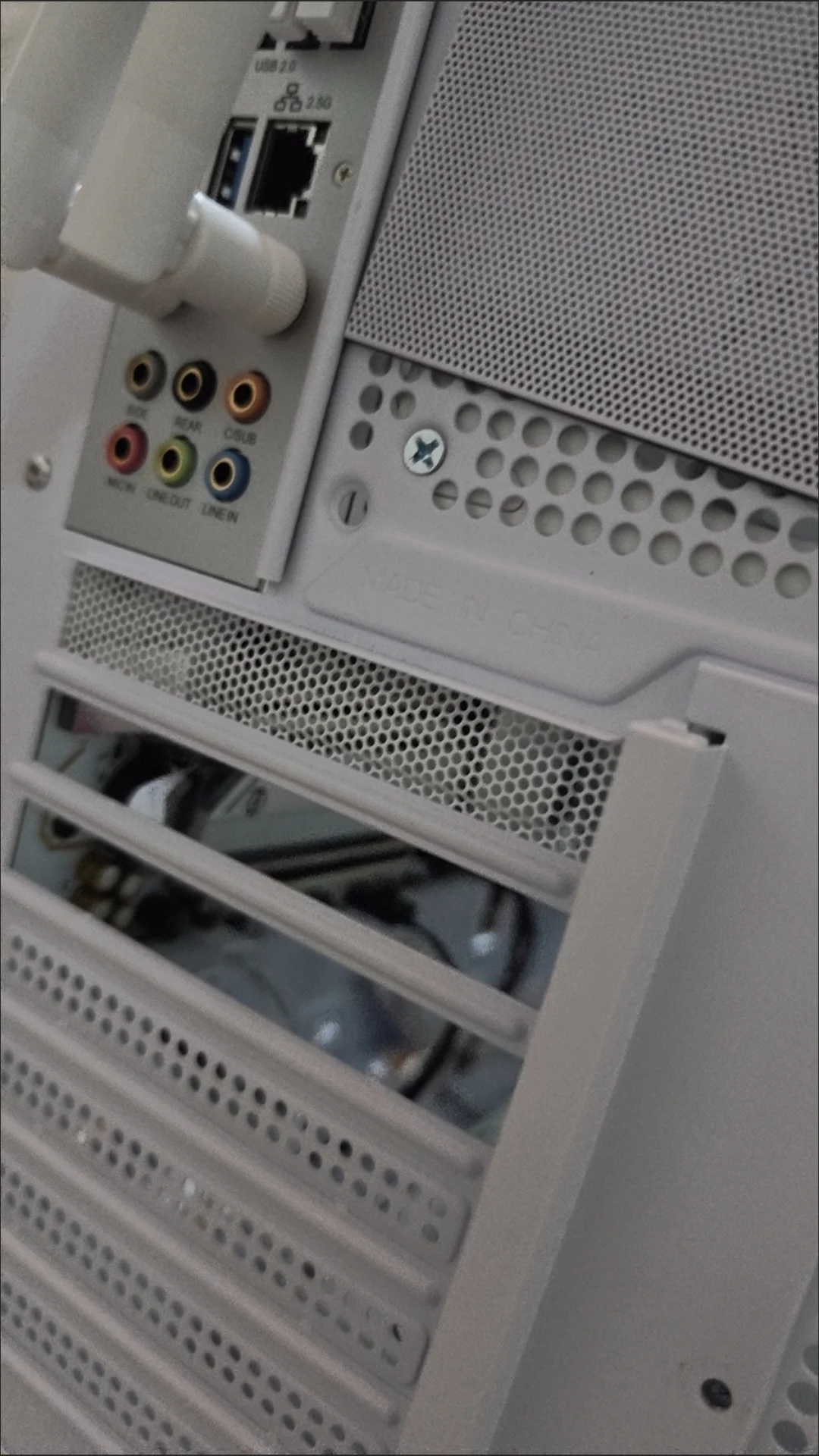 5PC desktop computer case PCI position heat dissipation dustproof filter panel punch card shield screen