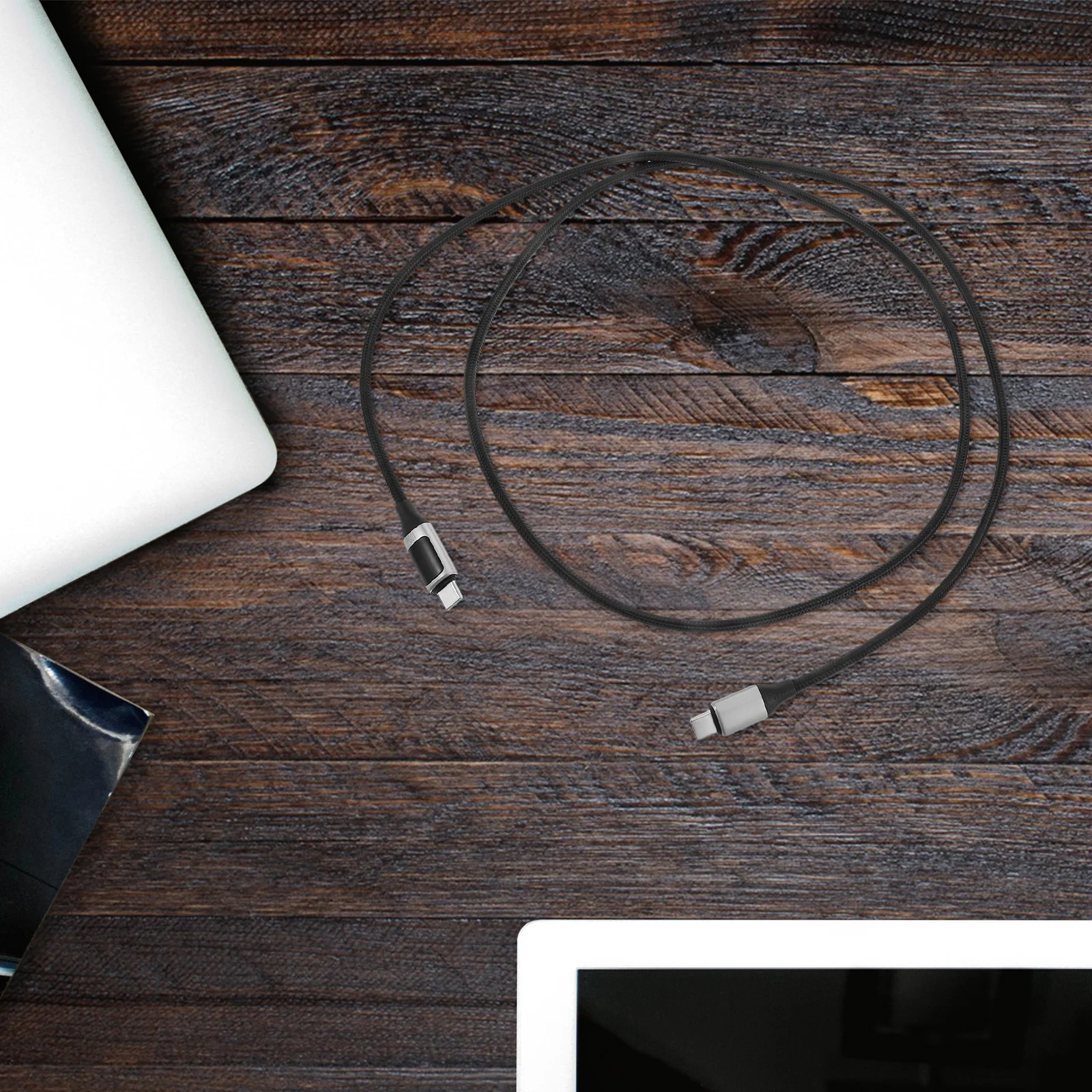 

Fast Charging Type-C Cable To Usb-C Digital Display Flow Monitor Durable High Power Charging Cord For Car