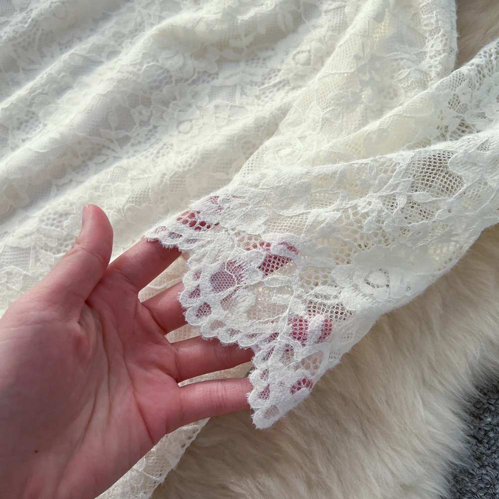 Chic vintage Sexy croisé à manches longues fée vacances longue robe femmes Boho robe d'été robes de cérémonie