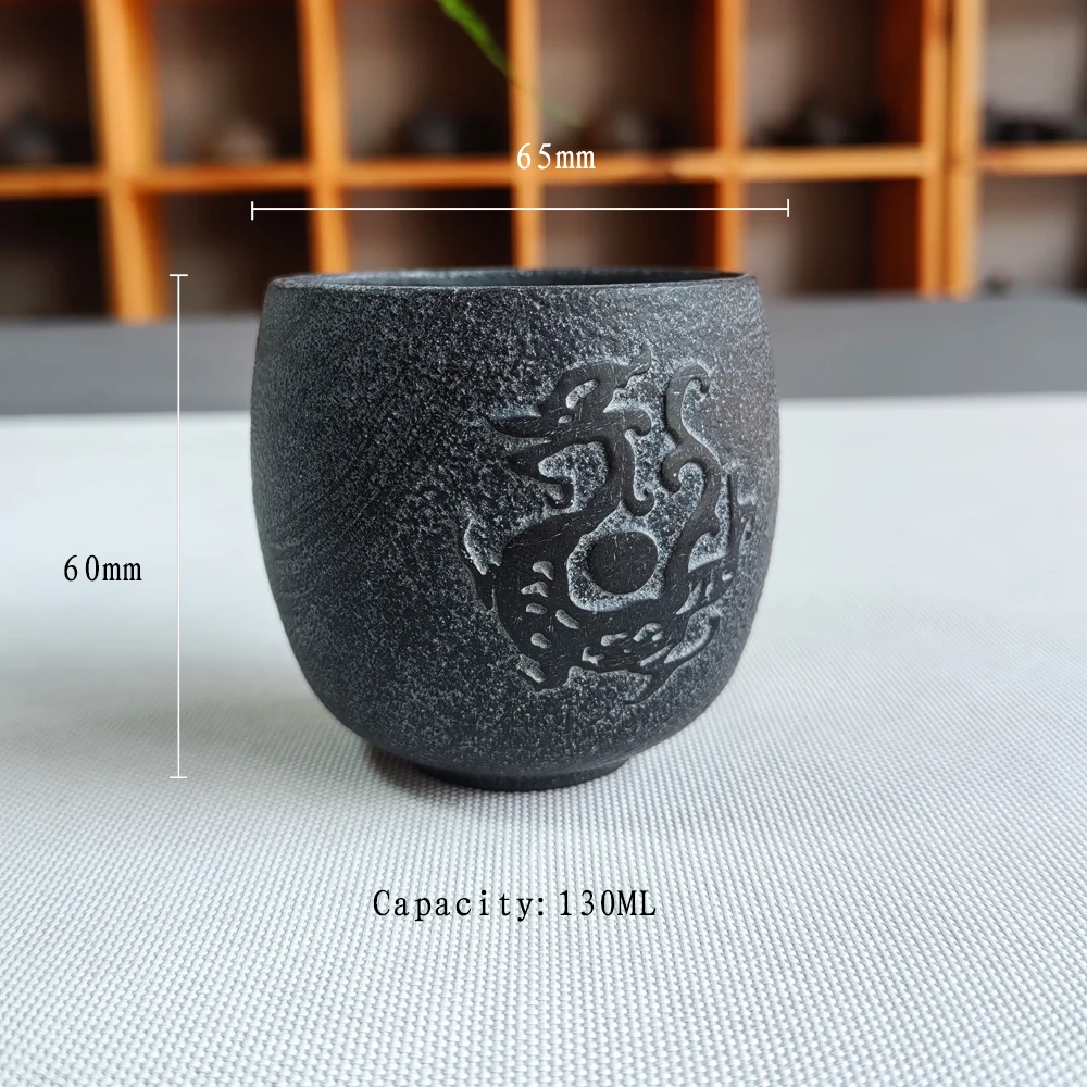 

Каменная чашка для чая, 130 мл, персональные одиночные антикварные чайные чашки Drinkwa, коллекционные подарки, кружка для вина, кружки для воды, китайский чайный сервиз кунг-фу