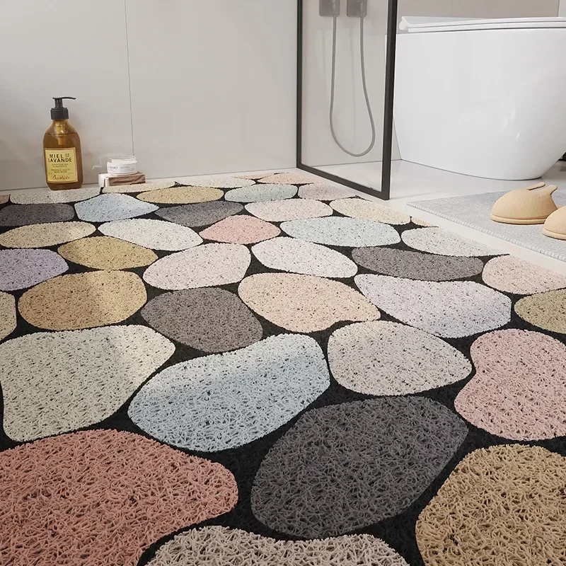Bathroom Shower Anti Slip Mat, Environmentally Friendly PVC Bath Mats, Home Outdoor Doormat, DIY Cutting Door Mat