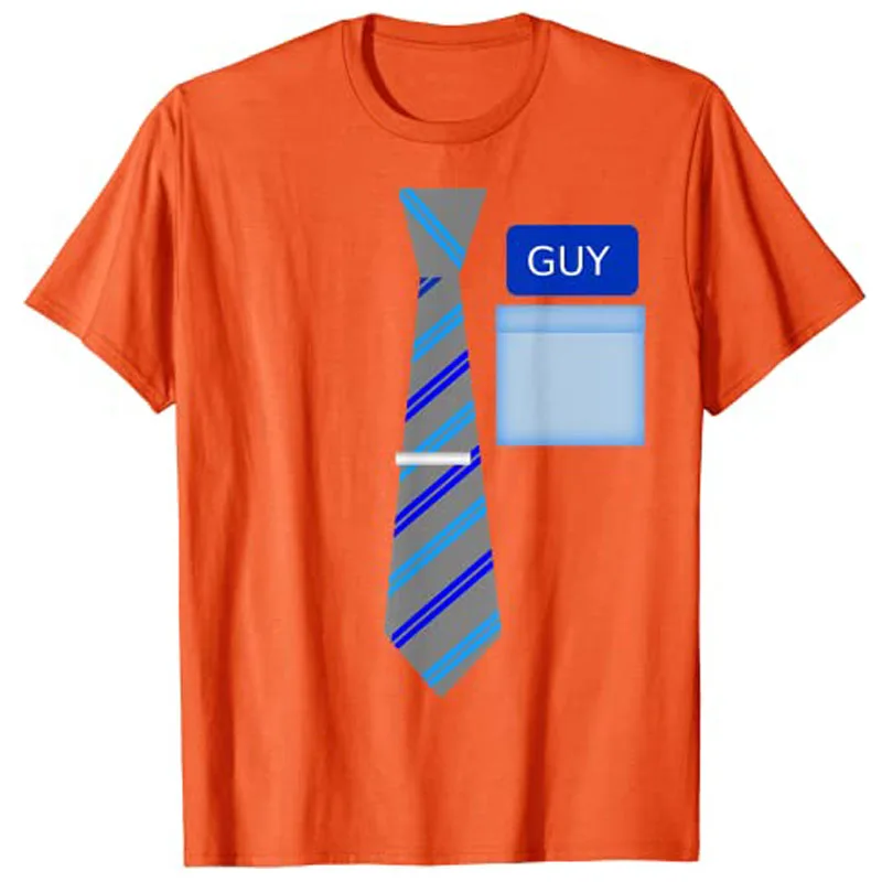 Blauw Shirt Guy Halloween Kostuum Tee Shirts T-shirt