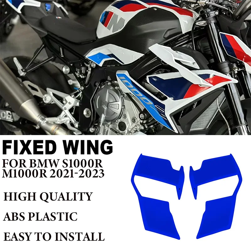 

Motorcycle ABS Carbon Paint Fairing Fixed Wing Spoiler For BMW S1000R M1000R S1000 R M1000 R 2021-2023 Aerodynamics Side Winglet