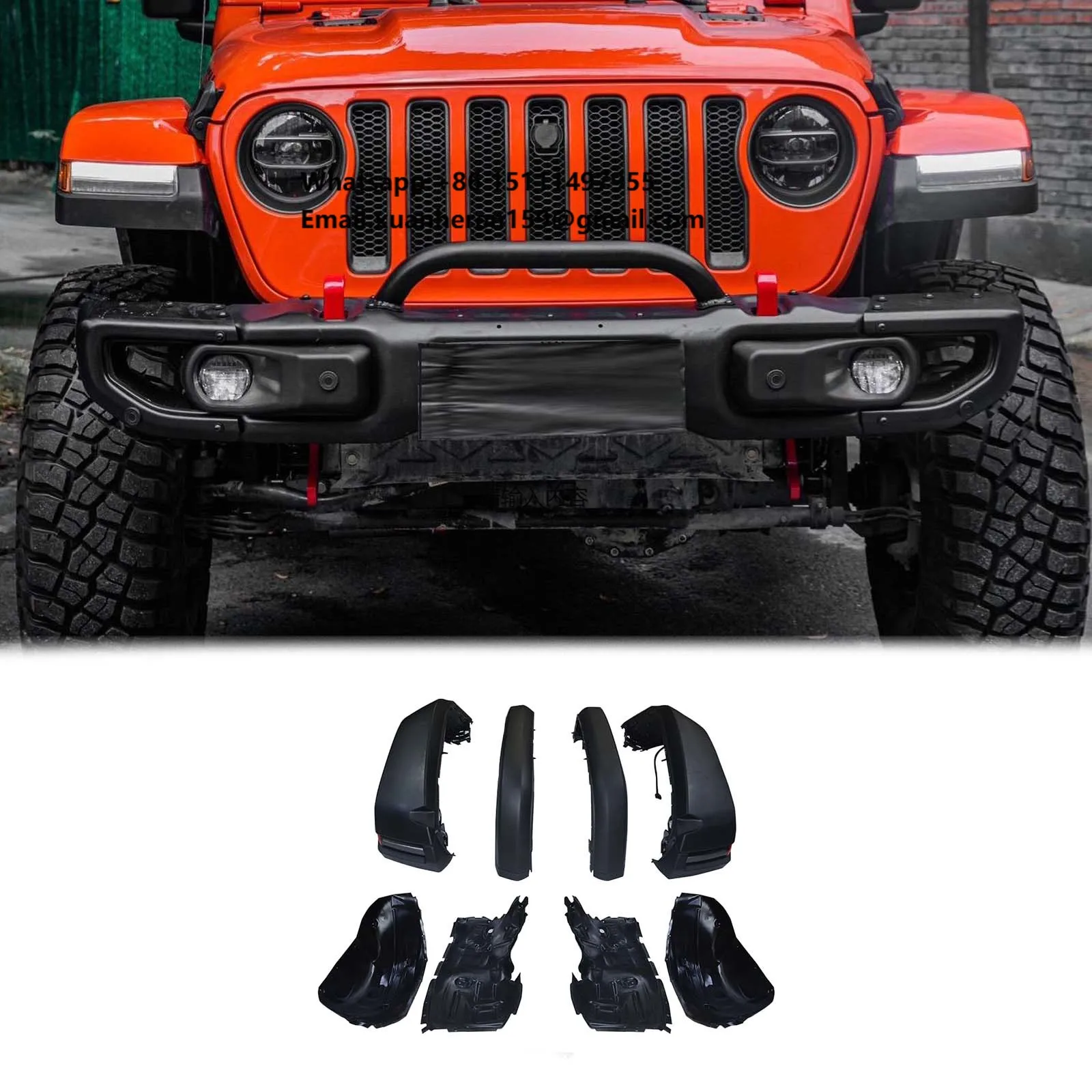 

Maiker High Mount Fender With Light for Jeep Wrangler JL Fender Flare Accessories Maiker Manufacturer