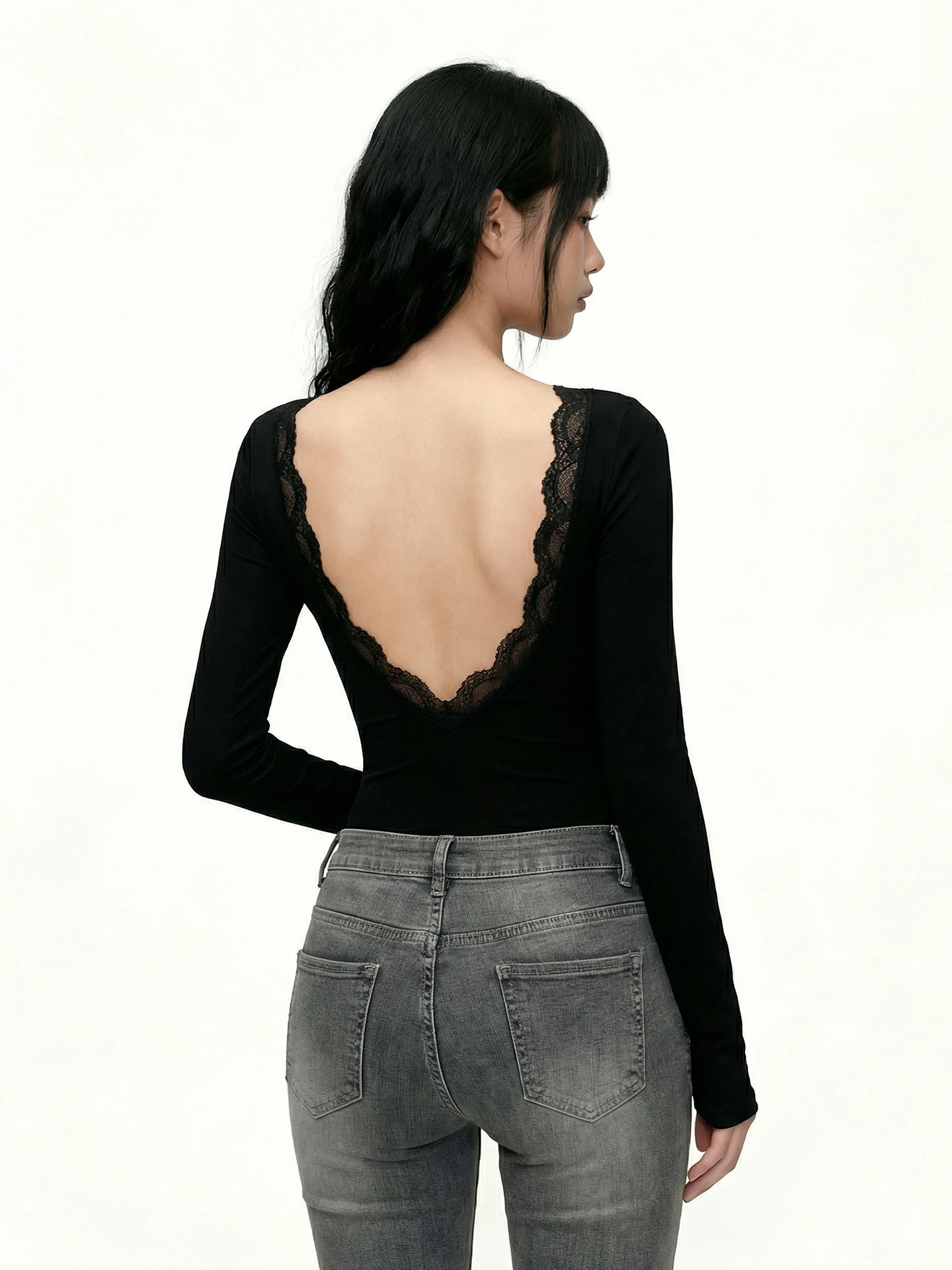 

EiLove Sexy Bal Deep V Ne Piece Hollow out Design Hot Girl Base irt Commute Sle High Waist ort Pants