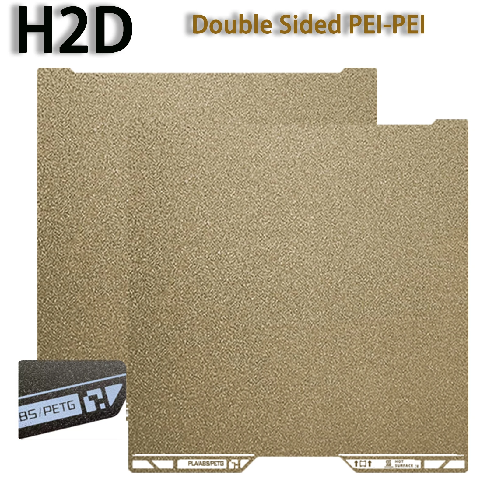 

For bambu lab H2D Build Plate 350x320 Double-sided Spring Steel Sheet PEI Magnetic Steel Plate 3d Printer Bamboo Lab Plate Parts