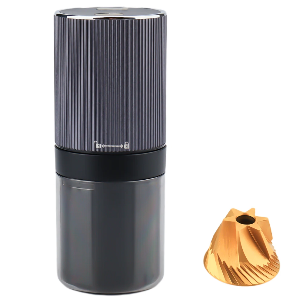 

Mini Electrical Coffee Grinder USB Automatic Grinder Coffee Electric Small Grinder Bean Titanium Conical Burr Portable EVA Box