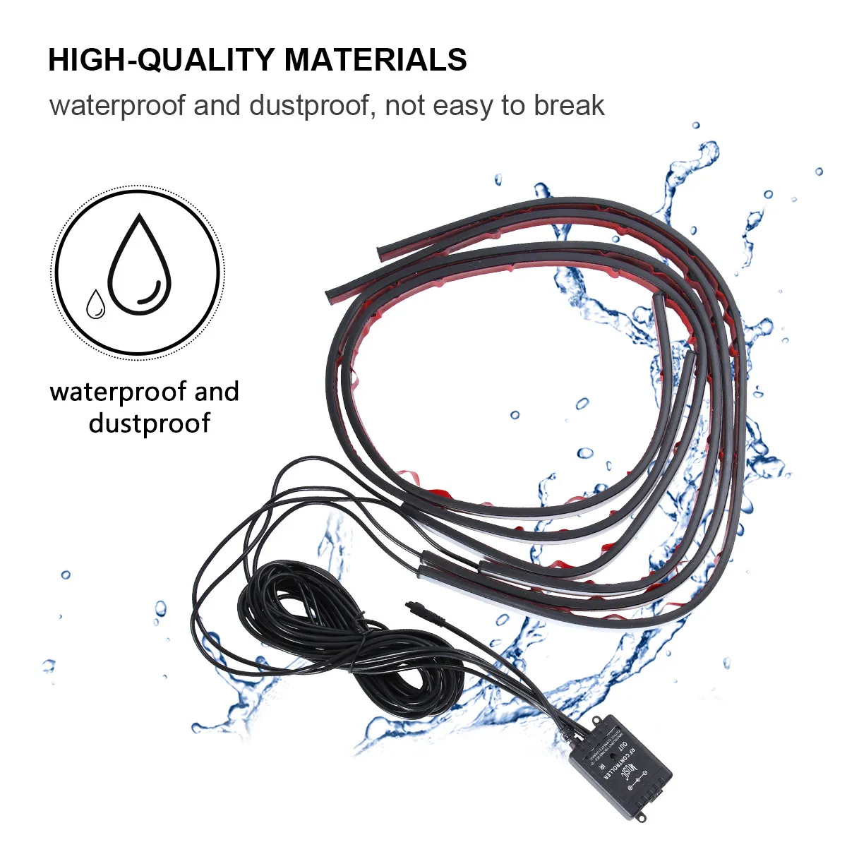 Kit d'éclairage LED RGB étanche 60x90cm pour châssis de véhicule, éclairage décoratif pour voiture, lumière d'ambiance nocturne