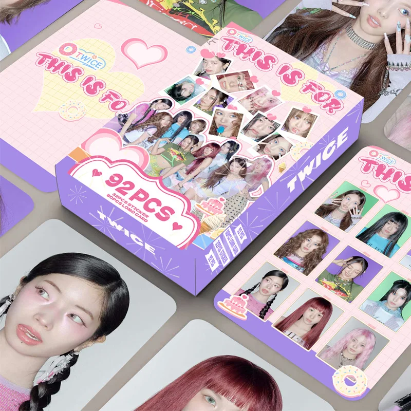 جديد 92 قطعة بطاقة صغيرة مرتين ألبوم جديد صندوق الليزر جمع بطاقة لومو بطاقة مروحة دعم بطاقة الصورة