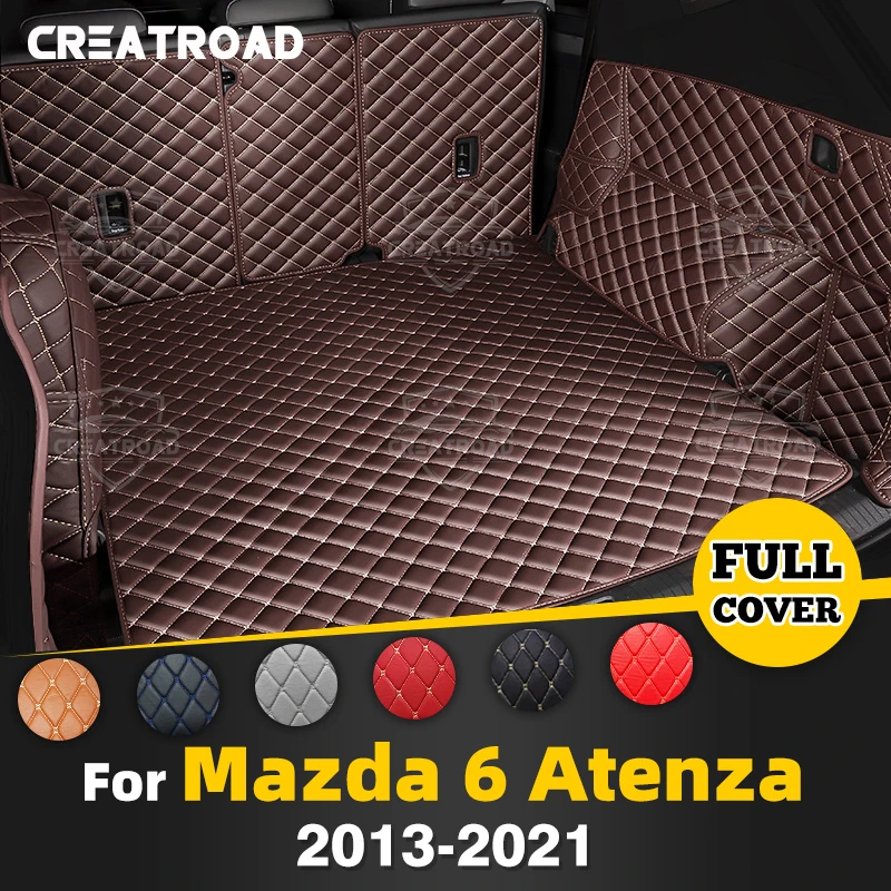 

Для Mazda 6 Atenza 2013-2021 автоматический коврик для багажника с полным покрытием, автомобильный антигрязный коврик, защитный коврик, багажник, аксессуары для интерьера