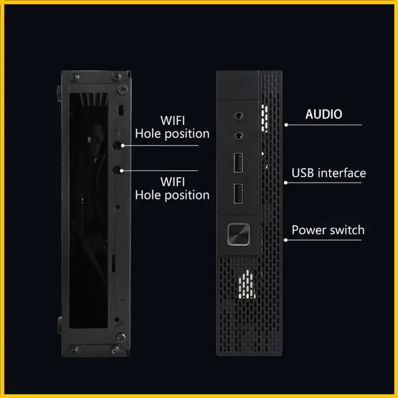 

Mini-ITX HTPC for Case Monitoring server Chassis Industrial Control Computer for