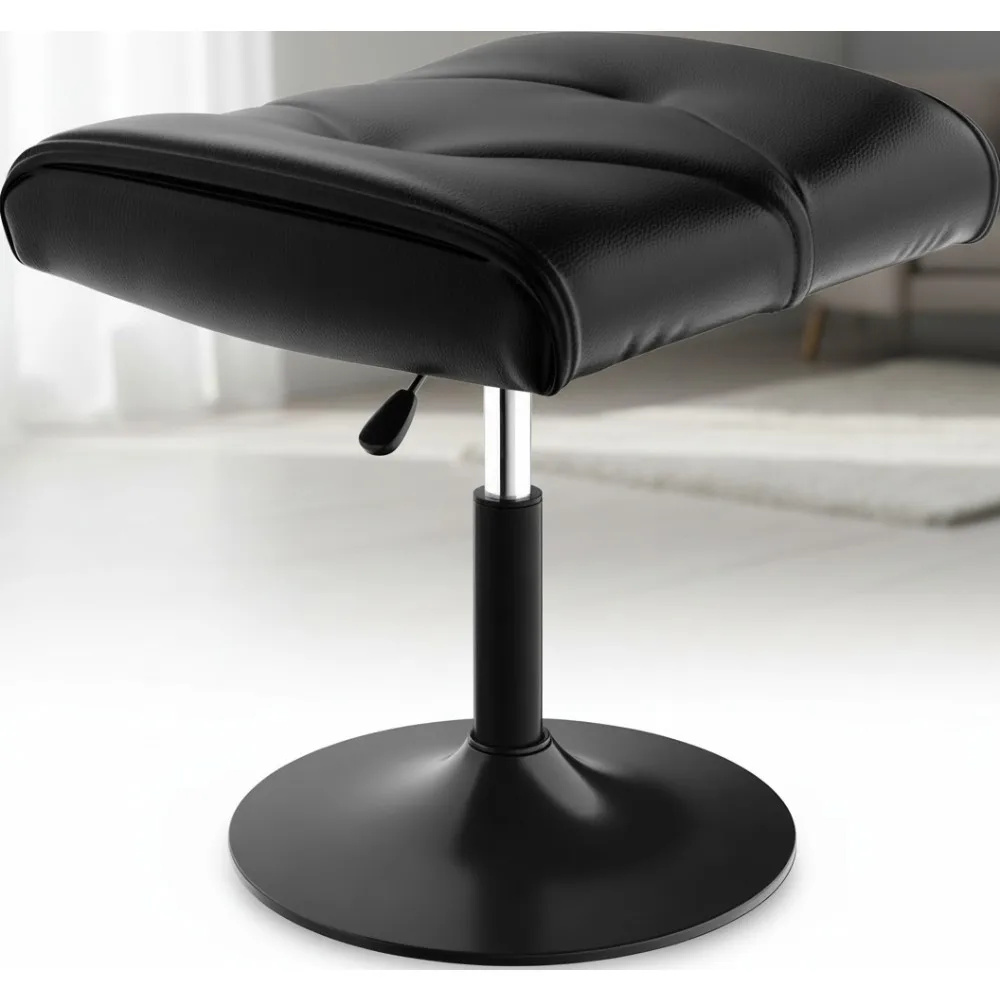 

Регулируемая по высоте подставка для ног под столом, османская опора для ног из искусственной кожи для офисного и игрового стула, облегчение боли