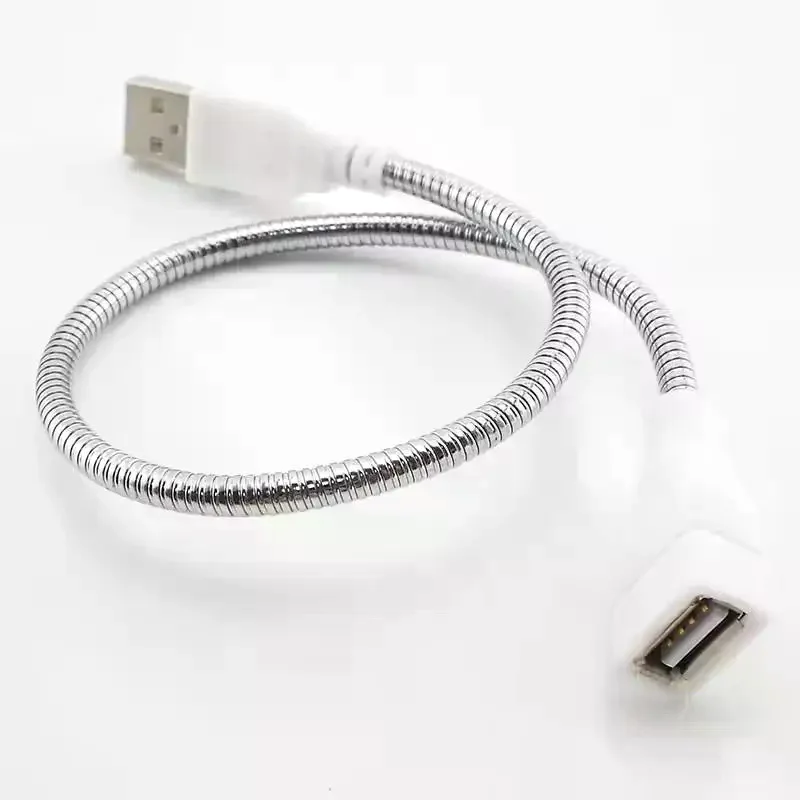 USB تمديد كابل LED ضوء مروحة محول التيار الكهربائي ذكر إلى أنثى كابل مرن #2