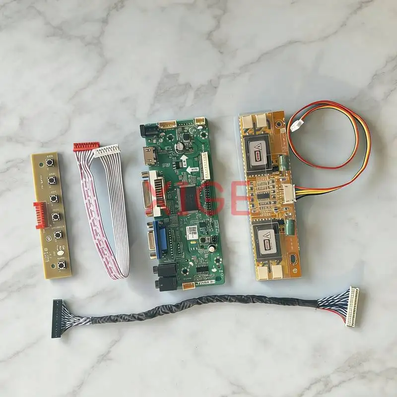 

LCD Monitor Panel Controller Drive Board Fit M201UN04 V0 LTM201UX-L01 LVDS-30Pin HDMI+DVI+VGA 4-CCFL 1600*1200 1600x1200 DIY Kit