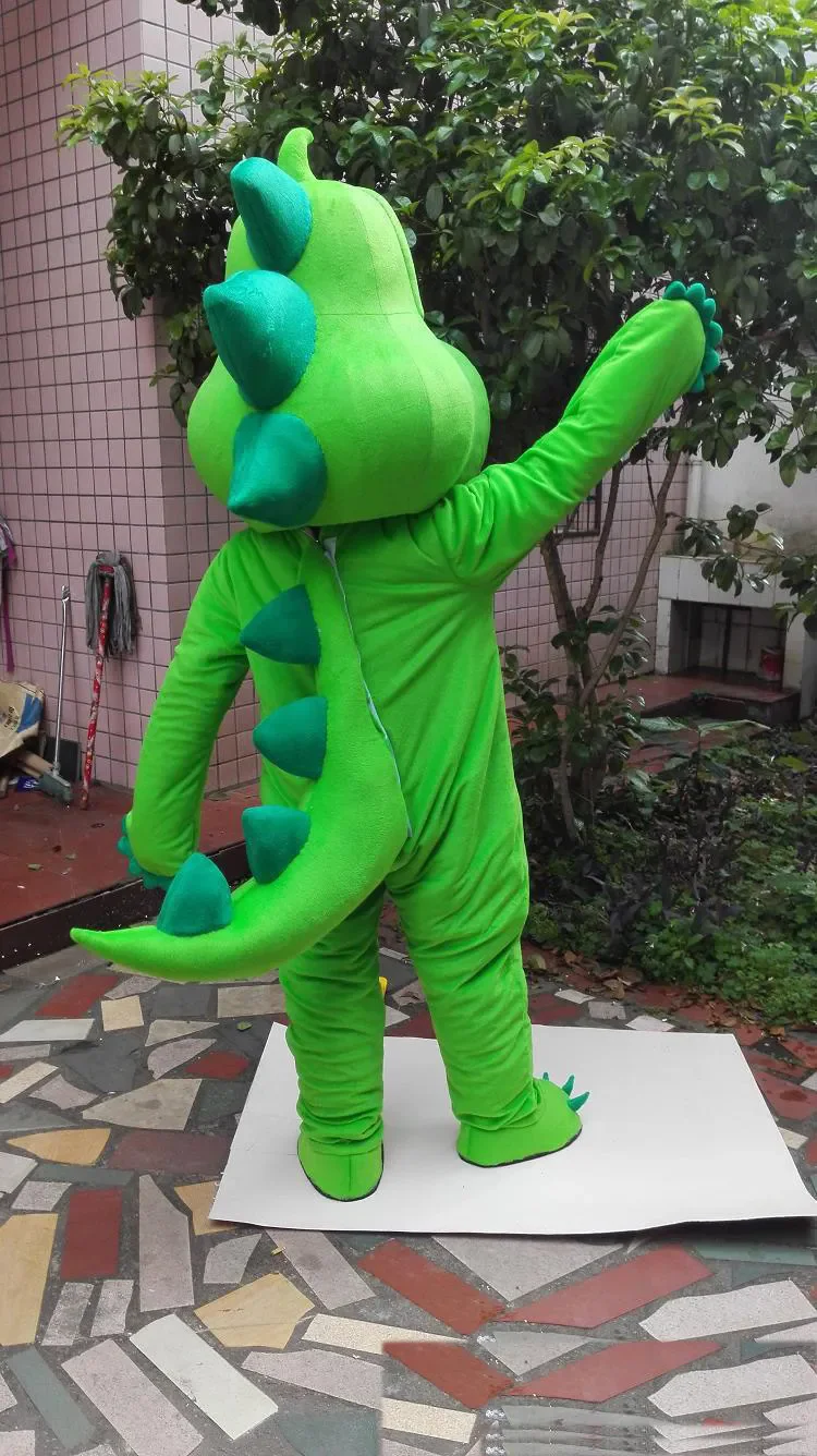 Green dinosaur mascot costumes role-playing costumes Easter Halloween costumes