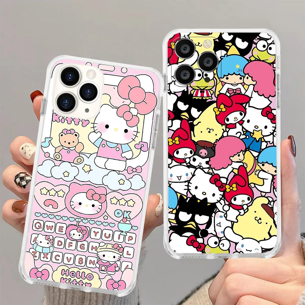 UK-84 Sanrio Hello kitty Soft Case for Moto One Pro G Power Z2 Play E13 E22I E22 G41 G51 G71 G5 G52 G42 G32 G23 G22