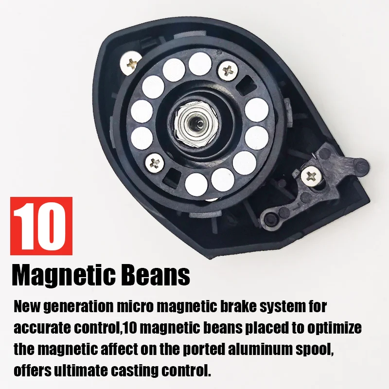 Electronic large screen counting fishing wheel high speed 7.2:1 10kg saltwater freshwater application image 5