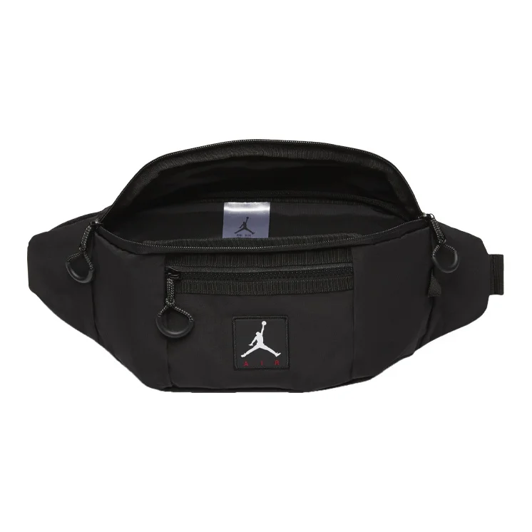 Jordan Cotton, Nylon, Polyester Shoulder Bag, Crossbody Bag, Sling Bag, Fanny Pack Regular Unisex Black DJ5645-010