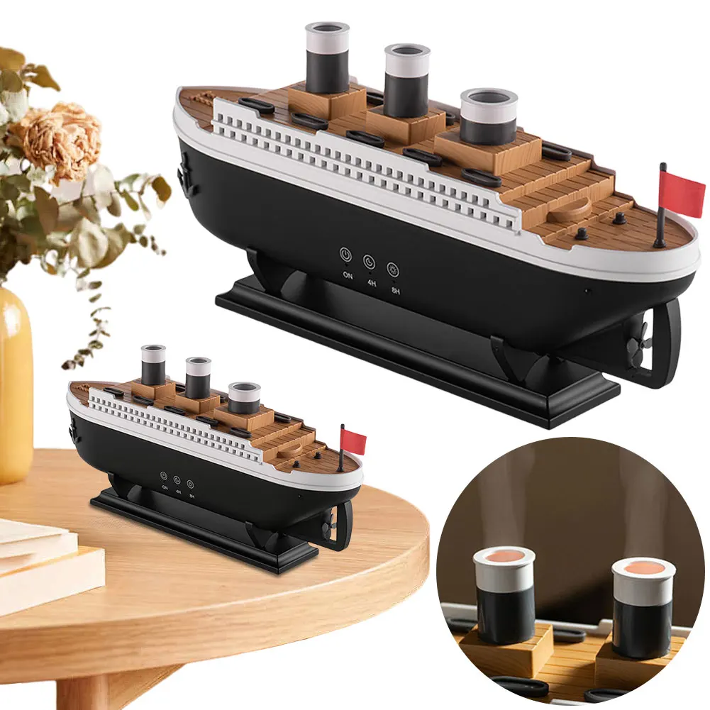 

250 мл ароматический увлажнитель воздуха Ocean Liner с дистанционным управлением, диффузор для ароматерапии, ночник с автоматическим отключением для домашней комнаты