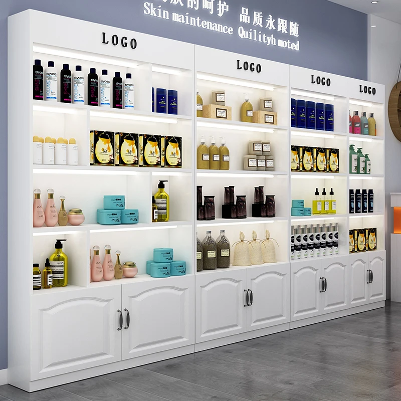 custom.Multi-layer Container Shelf Beauty Salon Product Display Cabinet Skin Care Cosmetics Display Cabinet Cosmetic Display Rac