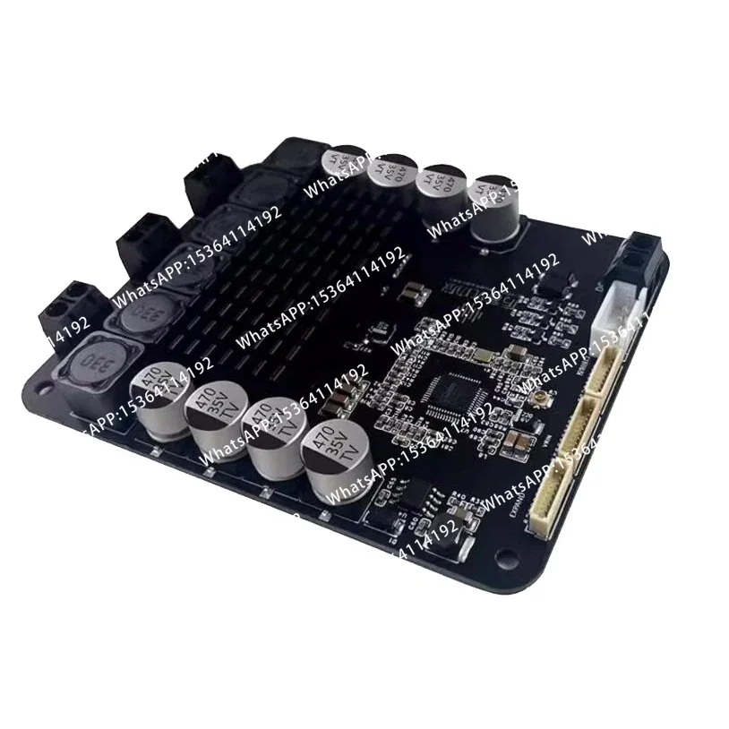 Dsp2.1 Bluetooth 5.0 Stereo Power Amplifier Module 50W*2+100W Subwoofer Audio Board with Heavy Bass Five Knobs 200w DC24V