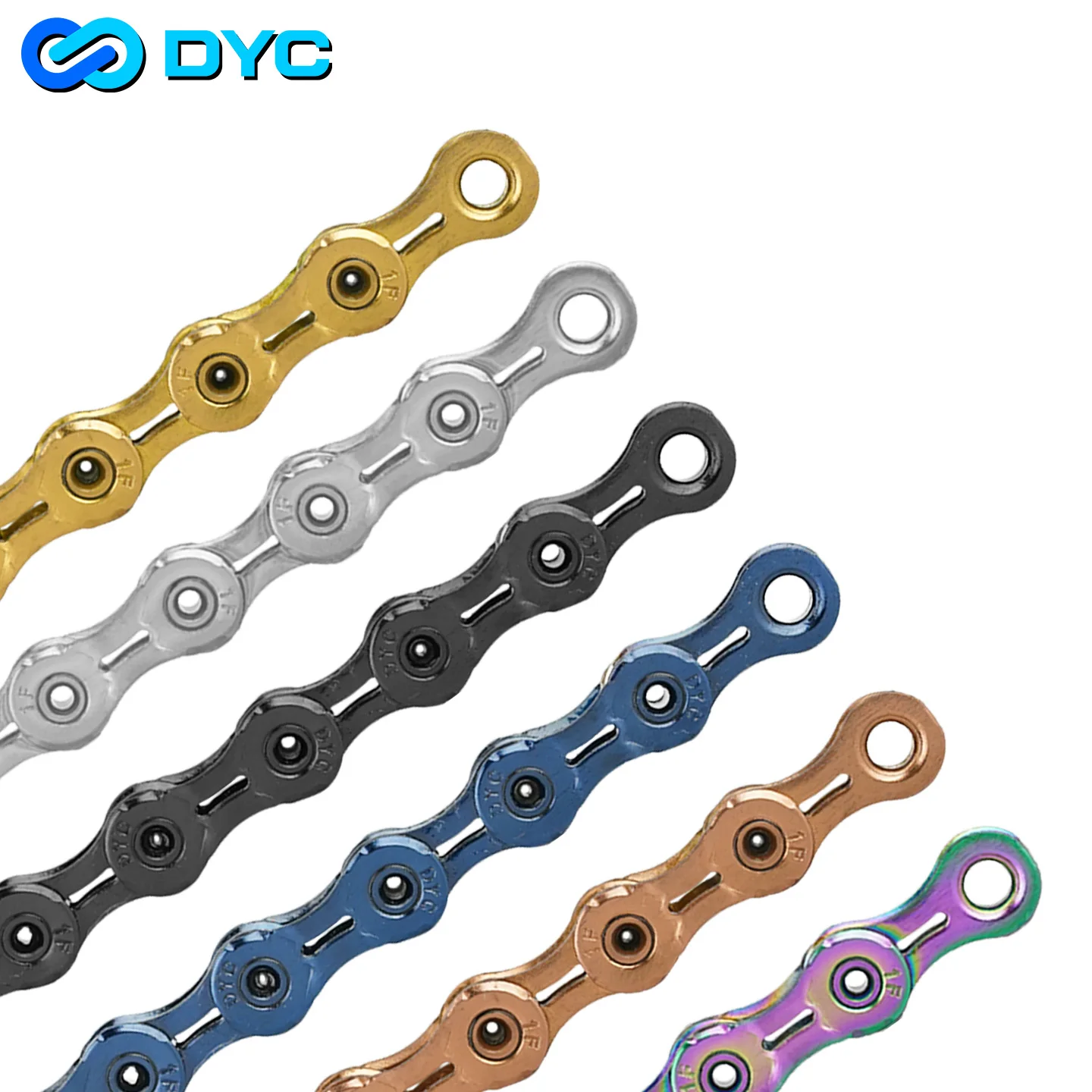 

DYC 10/11 speed Bike Chain Ultra-light weight Colorful Hollowed-out MTB Road Bicycle For shimano SRAM DA Shimano Cycling parts