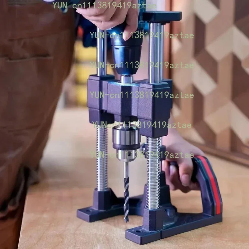 Marked Scale Drill Positioning Bracket, Versatile Tapping Tool for Aluminum & Timber Processing