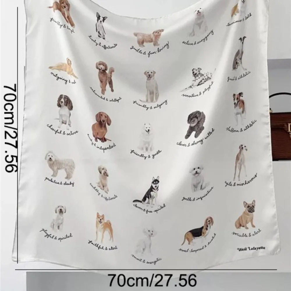 Copricapo Sciarpa per capelli con fiori sfocati di ciliegia Graziosa fascia per capelli morbida per cuccioli Turbante quadrato Sciarpe a farfalla Streetwear