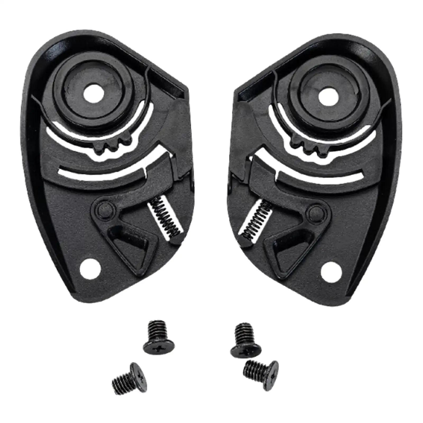 

2 Pack Motorbike Helmet Shield Base Helmet Visor Mounting Base for Y-526 Black