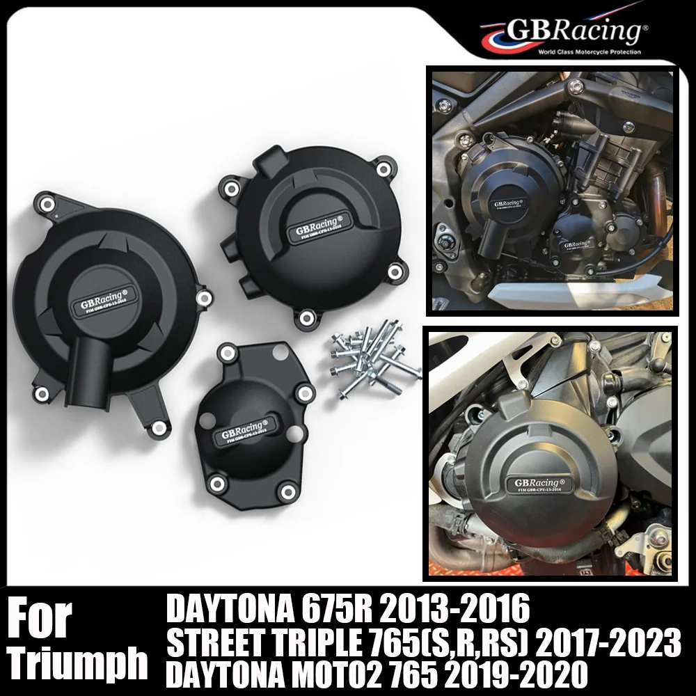 

Защитная крышка двигателя мотоцикла для Triumph Daytona 675R 2013-2016 Street Triple 765 (S,R,RS) 17-23 Daytona Moto2 765 19-20