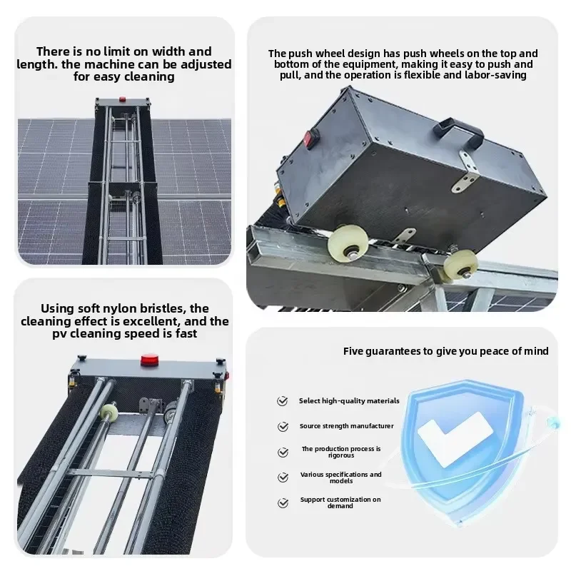 2026 New High Efficiency Solar Panel Cleaning Robot Intelligent Automatic Cleaning Equipment Smart Tool for Photovoltaic