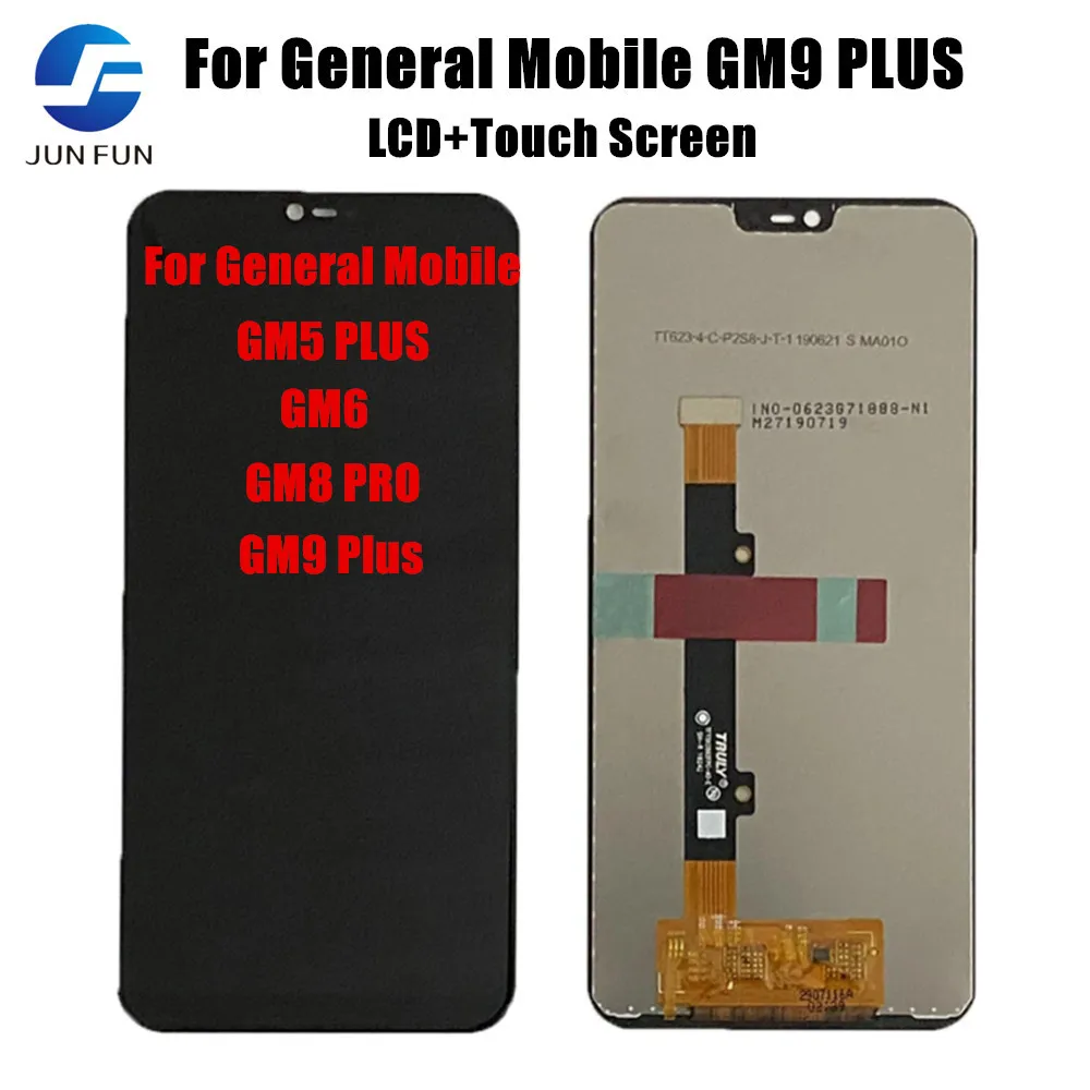 

For General Mobile Gm5 plus,GM6, GM8 Go, GM9 Plus LCD Display +Touch Screen Digitizer Assembly Replacement Parts