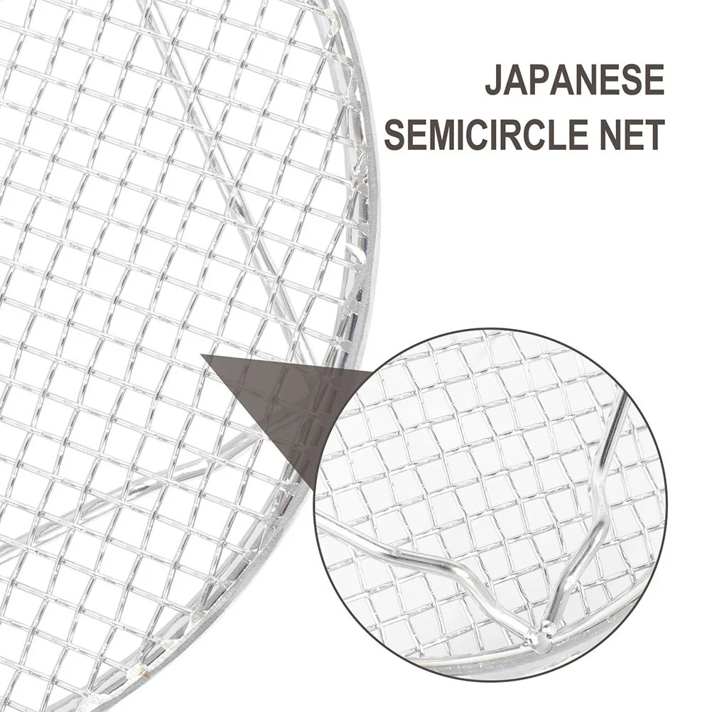 

1Pcs Semi-Circular Stainless Steel Oil Draining Rack Heat-Resistant Frying Pan Shelf Large Capacity Kitchen Tool Easy Clean