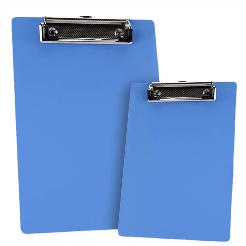 

A4 File Folder Clipboard Writing Pad Memo Clip Board Clips Test Paper Storage Organizer School Supplies Office Stationary