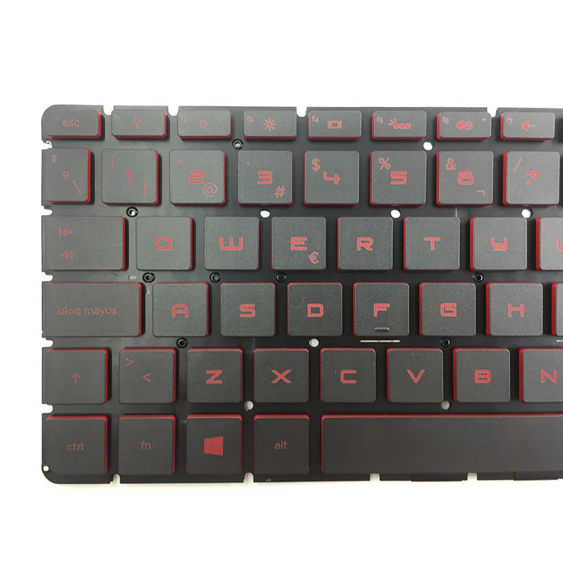 Imagem -04 - Teclado Retroiluminado Vermelho para hp Pavilion Star Wars 15-an001la Espanhol Teclado