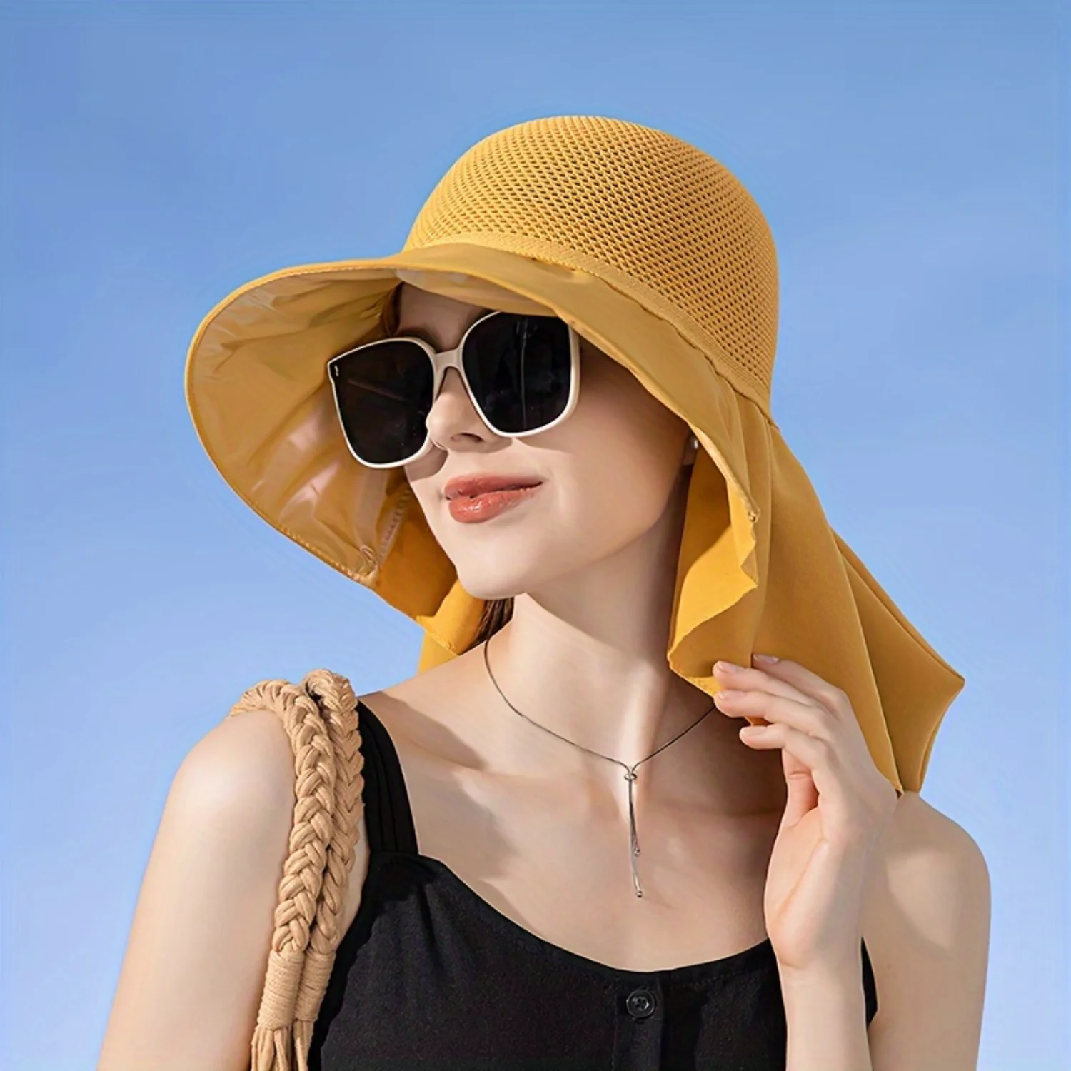 Sombrero para el sol de ala ancha con protección UV premium para mujer, plegable y versátil para playa, pesca, jardín, senderismo, perfecto verano al aire libre Es