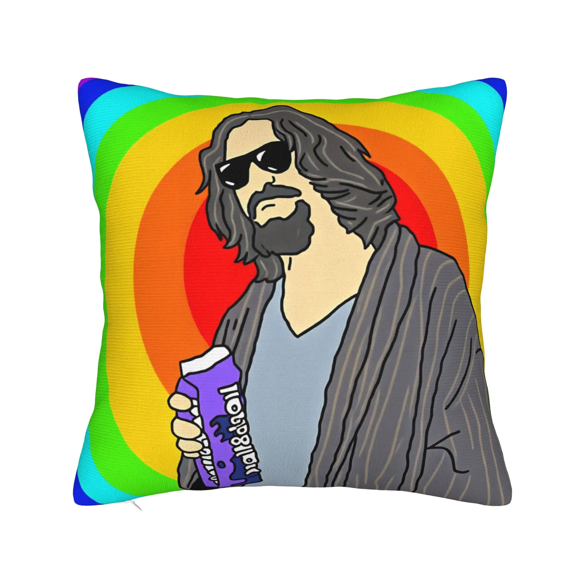 The Dude Big Lebowski Pillowcases  Vintage Pillow Case For Office Car Home Decor Design Pillow Cover