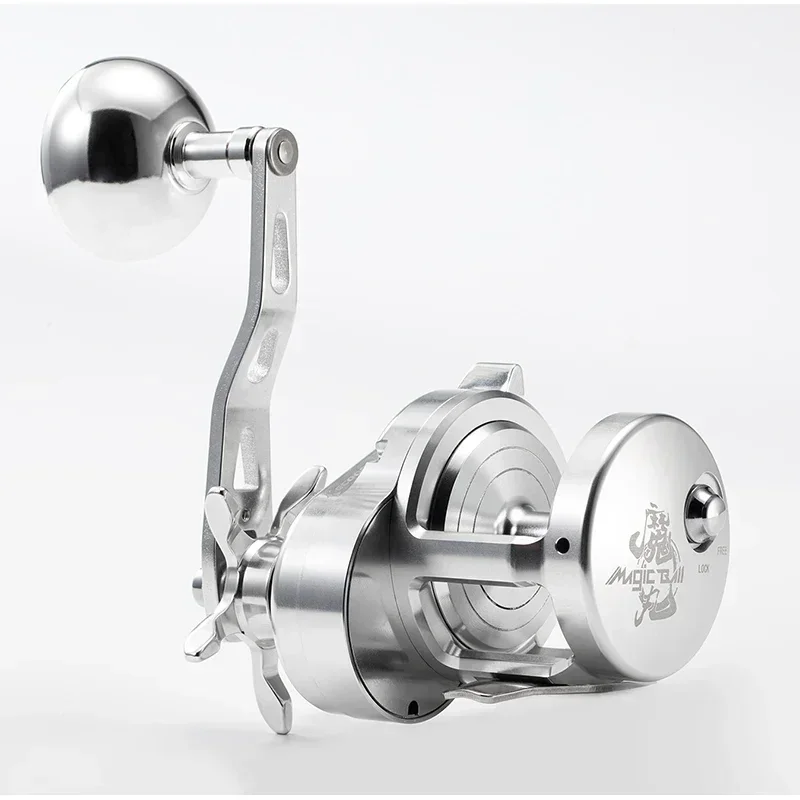 

Slow Pitch Jigging Reel 6.2:1 Speed 8+1 BB Full Metal Sea Water Boat Trolling Reel 15KG Drag Power Fishing Re